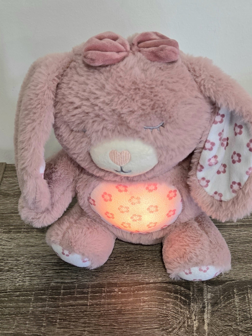 DreamGro Rabbit Baby Color Changing Light & Lullaby Soother Music Tummy Glows.